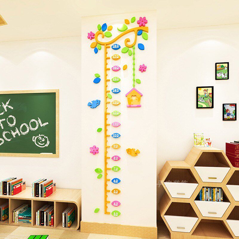 花藤儿童身高贴3d墙贴画客厅儿童房布置幼儿园宝宝测量身高装饰尺,家居饰品,软装墙贴,淘宝优惠券,粉丝福利购,淘宝优惠卷