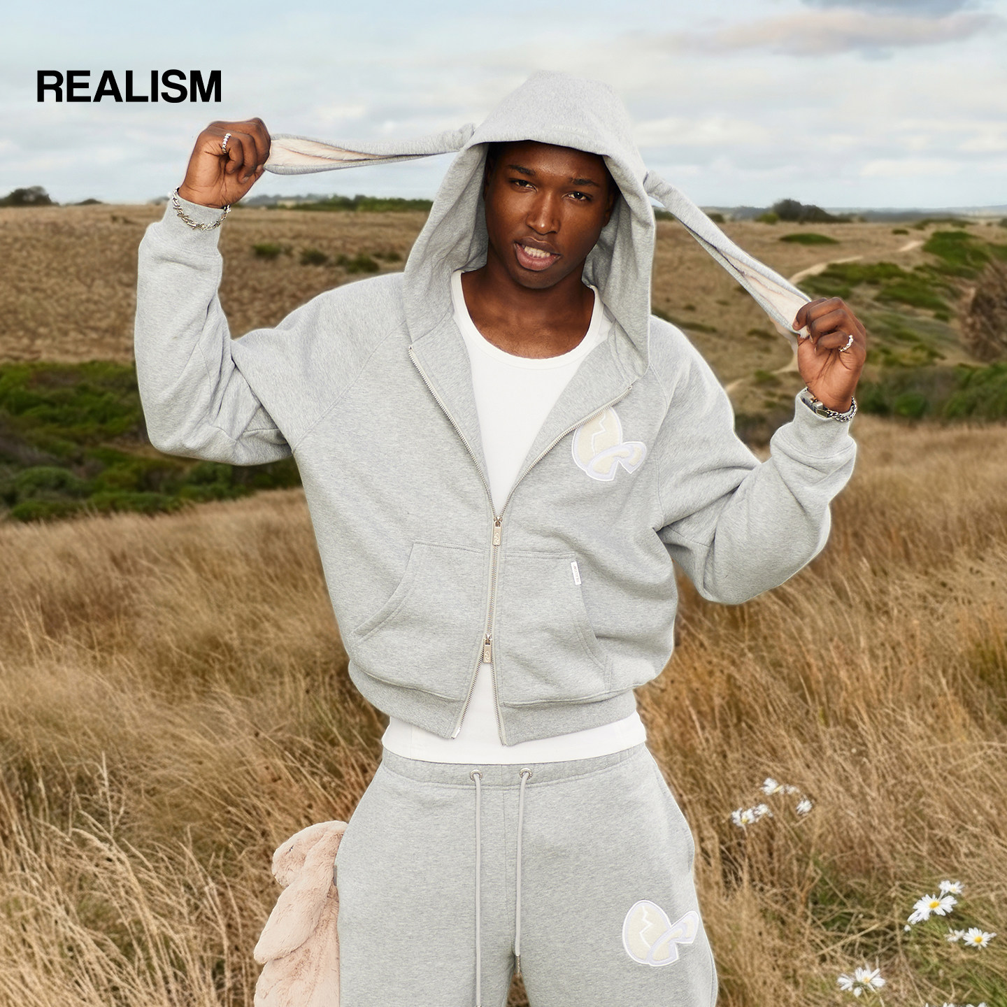 REALISM秋冬抓绒兔子卫衣男女