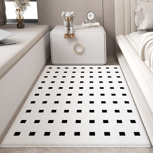 床边毯长条卧室客厅地毯简约奶油风沙发飘窗茶几床前防滑椅地垫