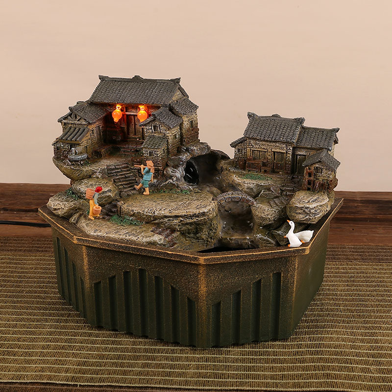 流水摆件循环水茶桌茶几家居客厅旺宅装饰复古怀旧书房摆设加湿器,家居饰品,装饰摆件,淘宝优惠券,粉丝福利购,淘宝优惠卷