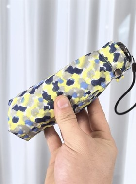 175克!日系涂鸦水墨风 16CM五折口袋伞女士轻量防风便携折叠雨伞