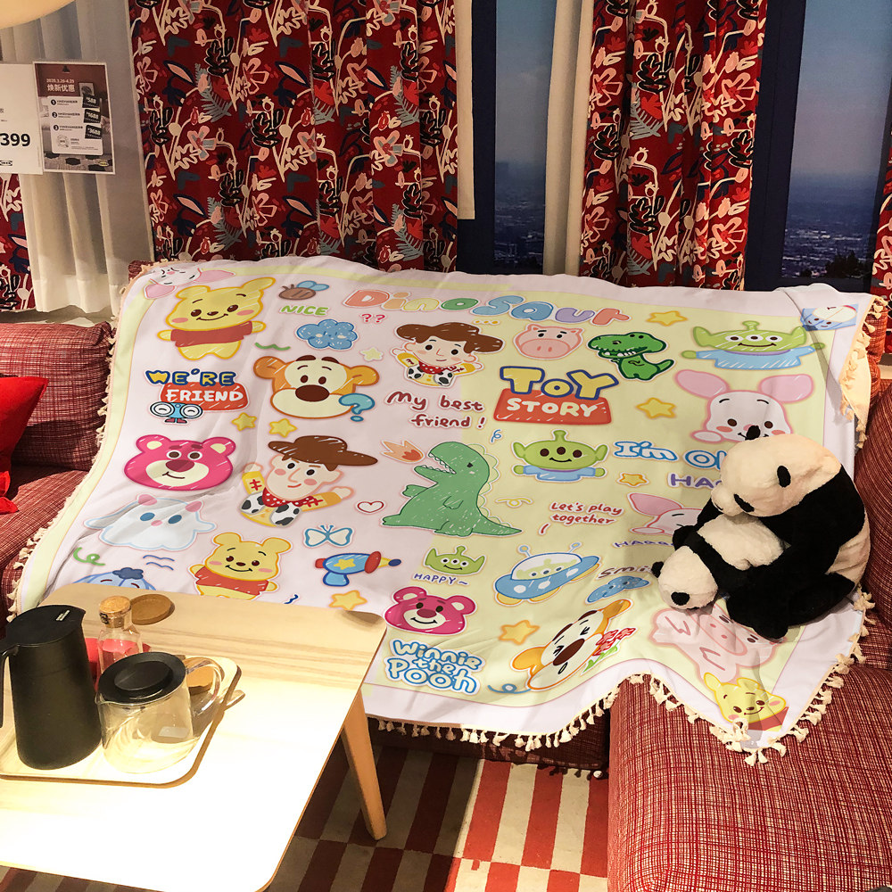 草莓熊沙发垫套罩四季用卡通全盖沙发巾防滑布少女心靠保护壳巾防,居家布艺,沙发套,淘宝优惠券,粉丝福利购,淘宝优惠卷