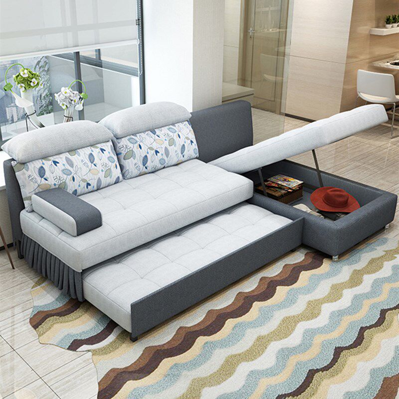 推拉沙发床两用可折叠小户型客厅折叠床经济型2米伸缩布艺沙发床