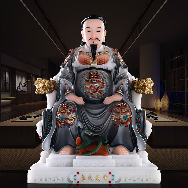 汉白玉真武大帝家用北帝武当山玄天上帝神像玄武祖师爷工艺品摆件