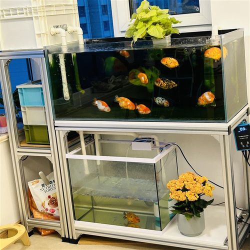 铝合金鱼缸架子鱼缸底座金属框架鱼缸底柜3040铝材承重架子定制
