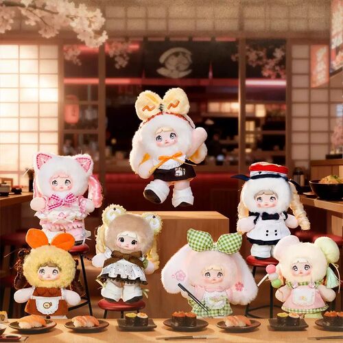 正版糯米儿居酒屋毛绒盲盒公仔