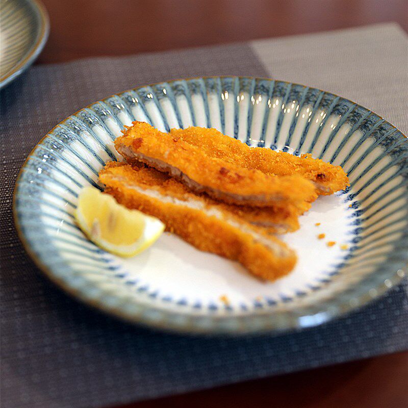 小清新绿色餐具酒店家用西餐牛排盘炒菜盘点心平盘意面大盘早餐