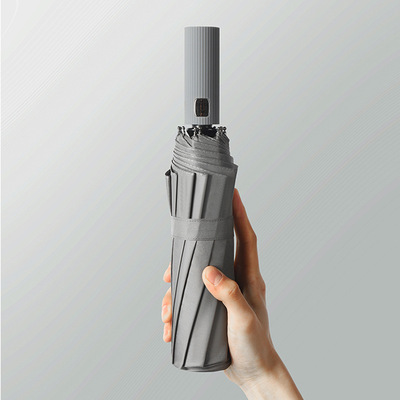 男士伞配色柄商务双人抗暴加固黑胶12骨风雨全自动伞自动伞大号