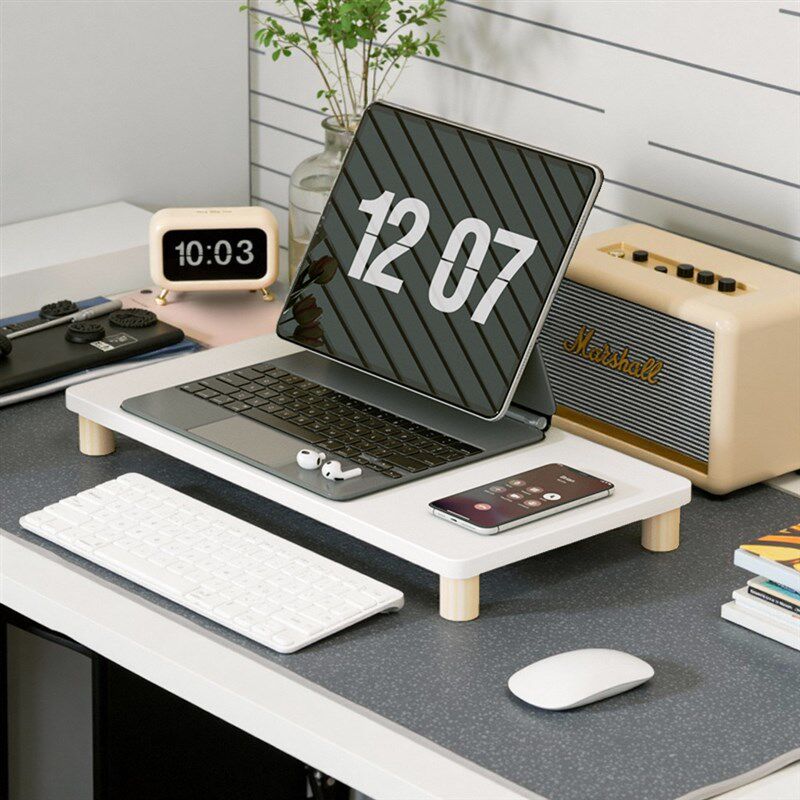 笔记本电脑增高架办公室桌面显示器垫高支架键盘托架工位矮款架子