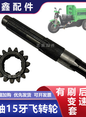 一轴15牙飞轮总成砖窑厂工地电动三轮车后桥变速箱行星齿轮圈配件