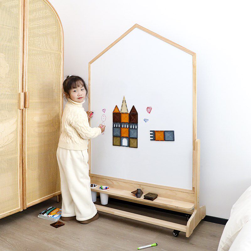 画板儿童家用幼儿可擦写超大号涂鸦宝宝练字双面白板磁性学习黑板