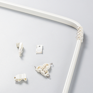 加厚弯轨道高强度铝合金电泳窗帘滑道U型L型飘窗轨道