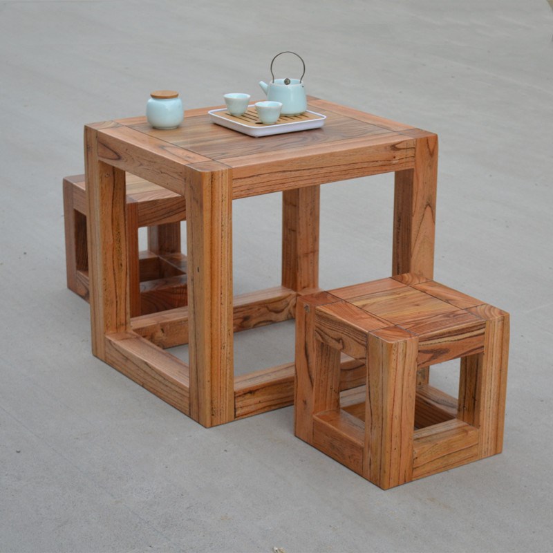 中式茶几简约家用泡茶桌功夫茶桌小茶台办公室喝茶桌子奇石底座