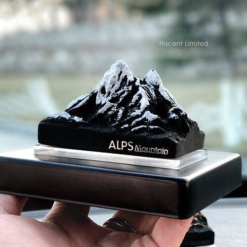 阿尔卑斯山扩香石雪山车载香薰香水高档汽车中控台摆件车内装饰品