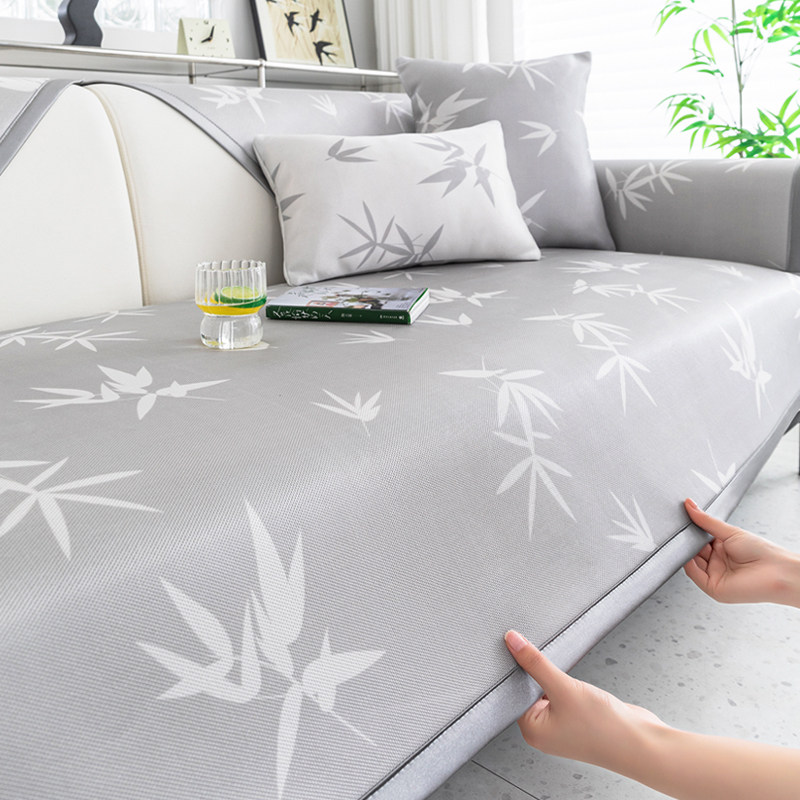 冰丝沙发垫夏季高级感凉席坐垫子防滑沙发套罩2024新款夏天款垫布