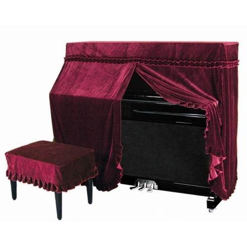 金丝绒钢琴套 钢琴罩(后面长40CM)+凳套