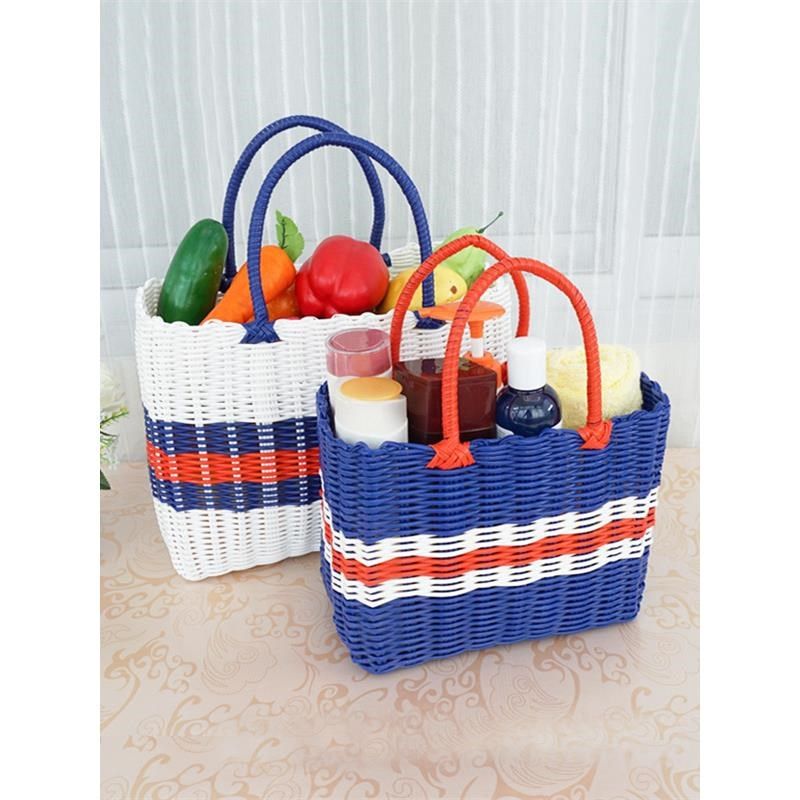 打包带编织手提蓝菜子包田园包花篮竹编竹篮提子包装袋买菜筐实用,收纳整理,其他收纳篮,淘宝优惠券,粉丝福利购,淘宝优惠卷