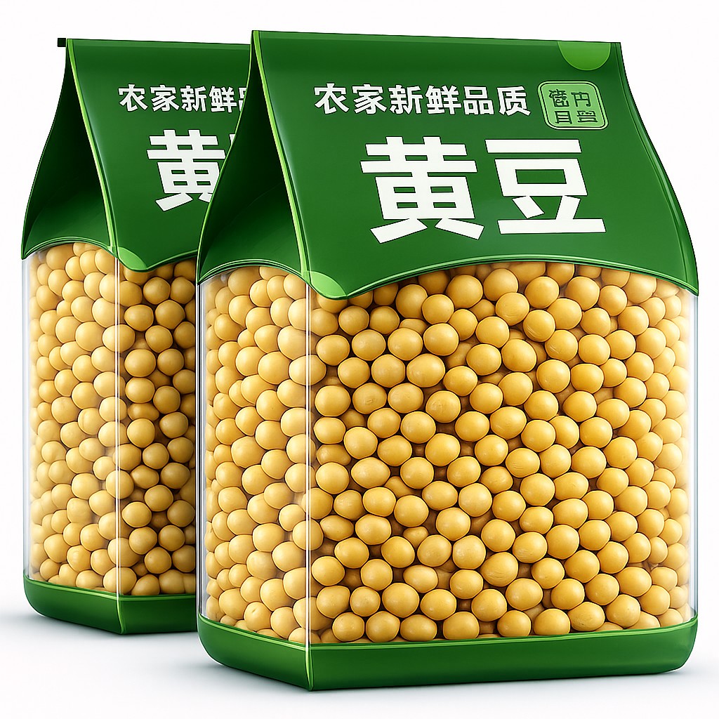 当季土黄豆农家自种打豆浆专用土老品种做豆腐大粒椭圆非转