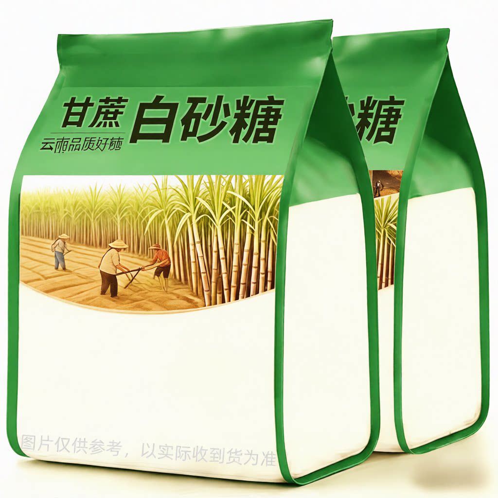云南白砂糖纯甘蔗白糖食用糖细砂糖糕点甜品烘焙调味糖葫芦用糖