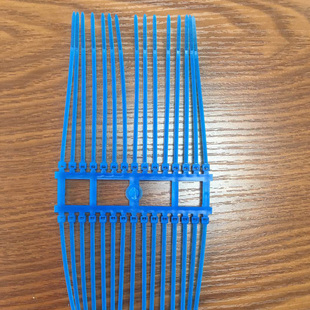 2.5 430阻燃94V 100mm 300 200 铁特氟龙扎带耐高低温280度蓝色