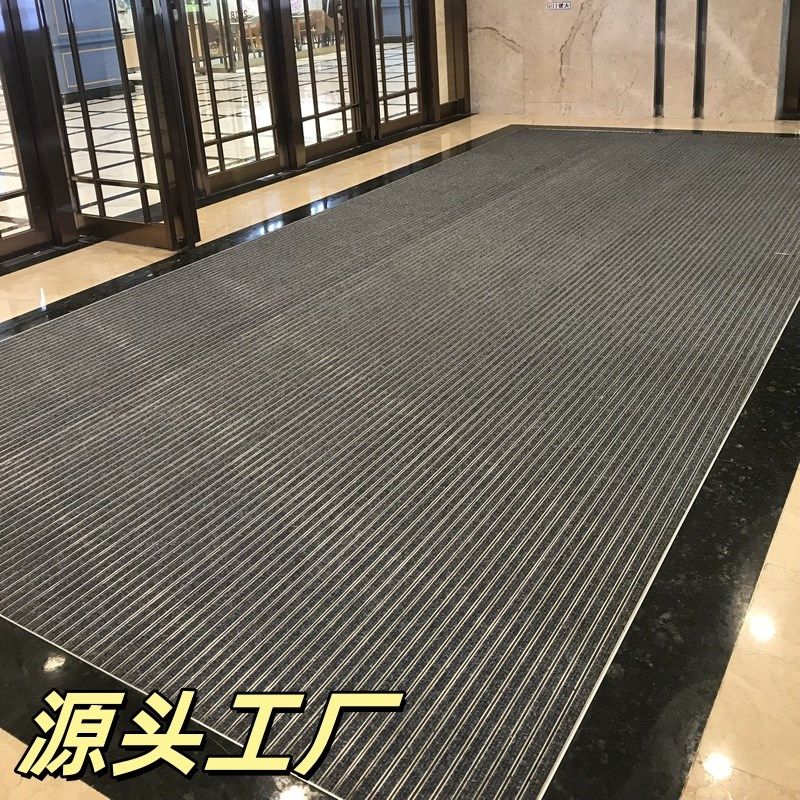 铝合金地垫防滑刮泥进门口不锈钢防尘地毯酒店商场嵌入式防尘地垫