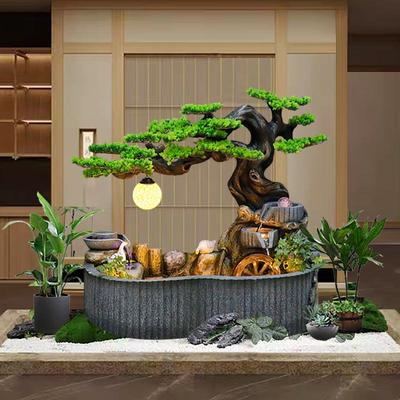 庭院花园田园石磨流水喷泉阳台鱼池循环水装饰造景风水轮落地摆件