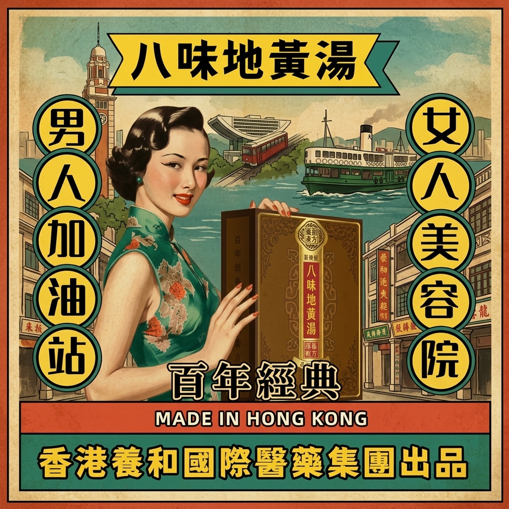 男人加油站，女人美容院，滋补正当时香港养和善济堂八味地黄汤片