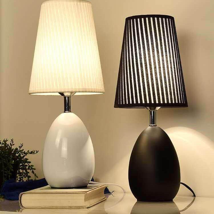 北欧风简约创意家用浪漫温馨触摸可调光卧室床头柜小台灯