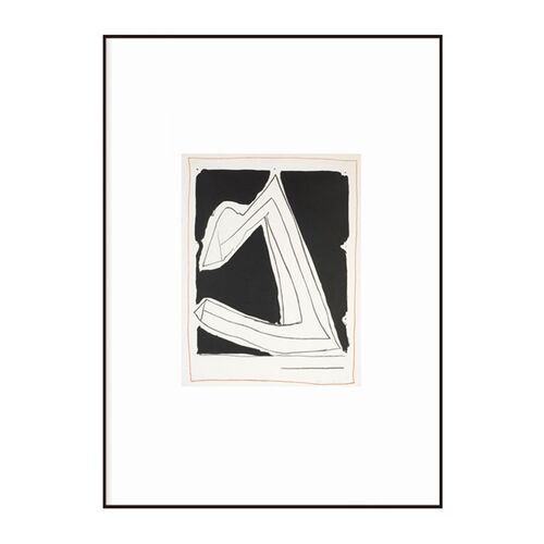 极简抽象艺术装饰画5罗伯特马瑟韦尔现代挂画客厅玄关原木细边框