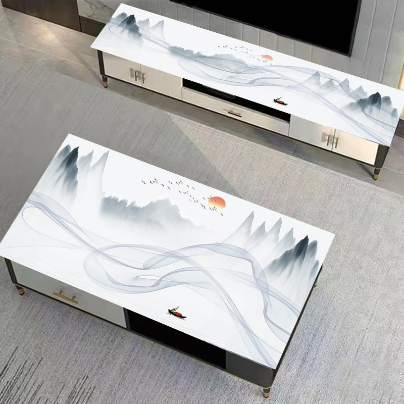 PVC免洗餐桌茶几电视柜软胶盖垫防水软玻璃水晶板学习办公桌布垫