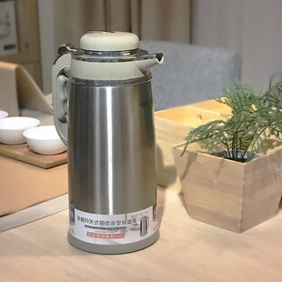 嘉特保温水瓶大容量保温瓶咖啡壶玻璃胆家用办公室礼品团购1.9L