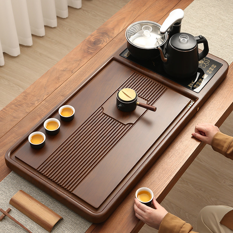 全自动茶盘高档家用茶台一体茶具套装烧水实木盘功夫茶海