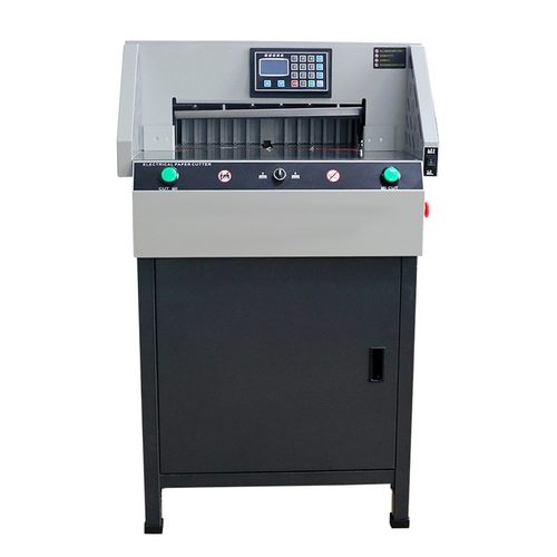 E4908R程控电动切纸机全自动重型裁纸机切8CM独立压纸光电保护