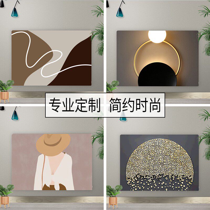 暖气片罩套遮挡美化装饰防尘罩老式铸铁保护罩全包罩盖布帘防熏黑