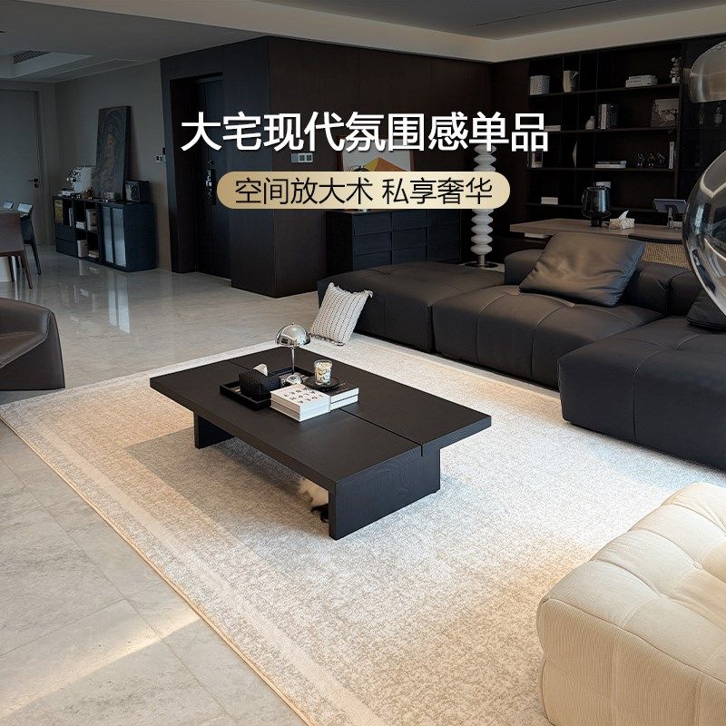 古臻秋冬加厚牛奶丝地毯丨极简中古客厅卧室高级感素色抗菌零气味