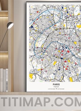 客厅悉尼城市地图装饰画沙发背景墙柏林旧金山新加坡挂画通道玄关