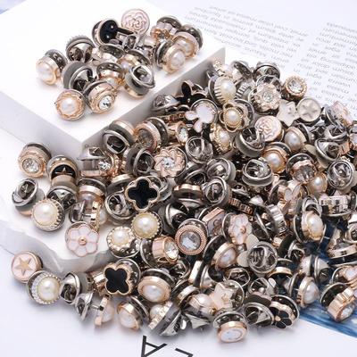 女士防走光扣高档暗扣可拆卸纽扣低领领口固定胸针扣衬衫免钉针扣