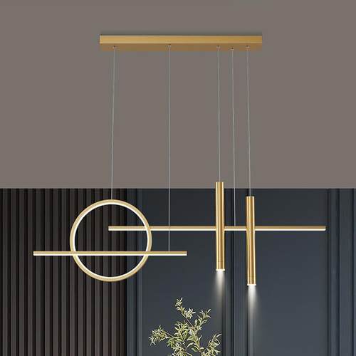 餐厅灯吊灯现代简约餐桌饭厅吧台北欧创意设计师极简长条餐厅吊灯