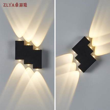 现代简约led走廊过道户外酒店北欧创意客厅卧室床头楼梯形壁灯