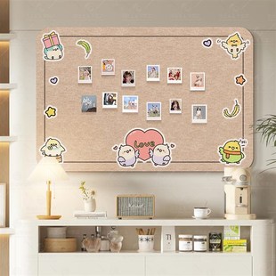 毛毡板墙贴照片墙展示墙背景板客厅玄关软木板DIY装饰拍立得相片