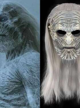 万圣节面具乳胶头套权利的游戏异鬼夜王面具 鬼屋万圣节cos道具