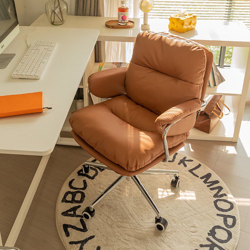 女生卧室电脑椅家用舒适久坐升降电脑沙发椅书桌椅办公电竞靠背椅