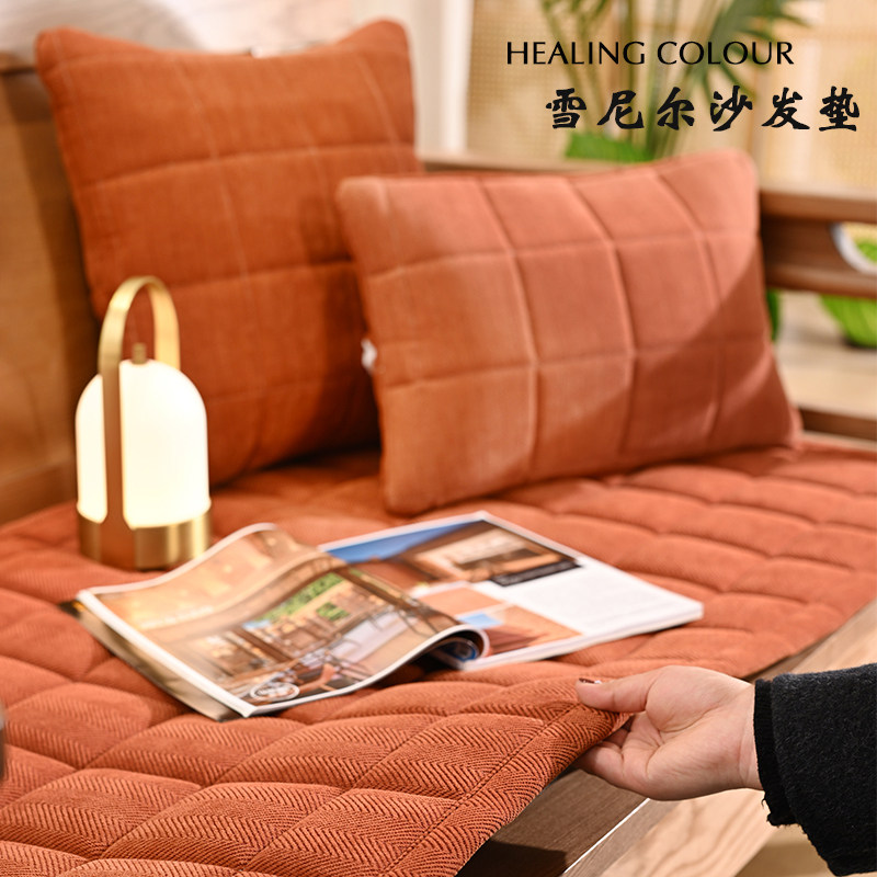 红木沙发垫2024新款四季通用老式木沙发坐垫罗汉床垫机洗水洗定制