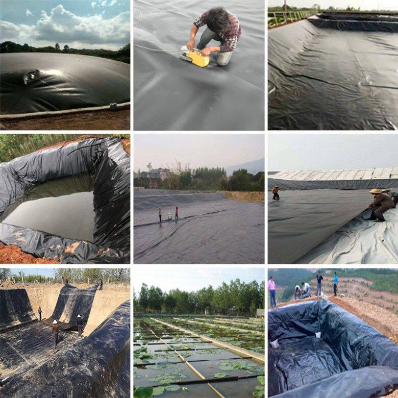 鱼塘防渗膜鱼塘膜土工膜防水w池塘防水布鱼池养殖鱼塘加厚黑防渗