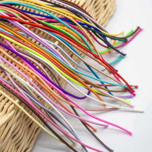 现货41色1.2mm2mm2.5mm高弹力尼龙绳柔软diy基础皮筋圆绳弹力发圈