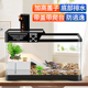 乌龟饲养缸生态造景带晒台爬台塑料饲养箱小型别墅带盖龟缸小鱼缸