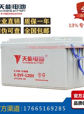 天能6-EVF-120H-A--D 12V120AH洗地机 大阳巧客电动汽车蓄电池60v