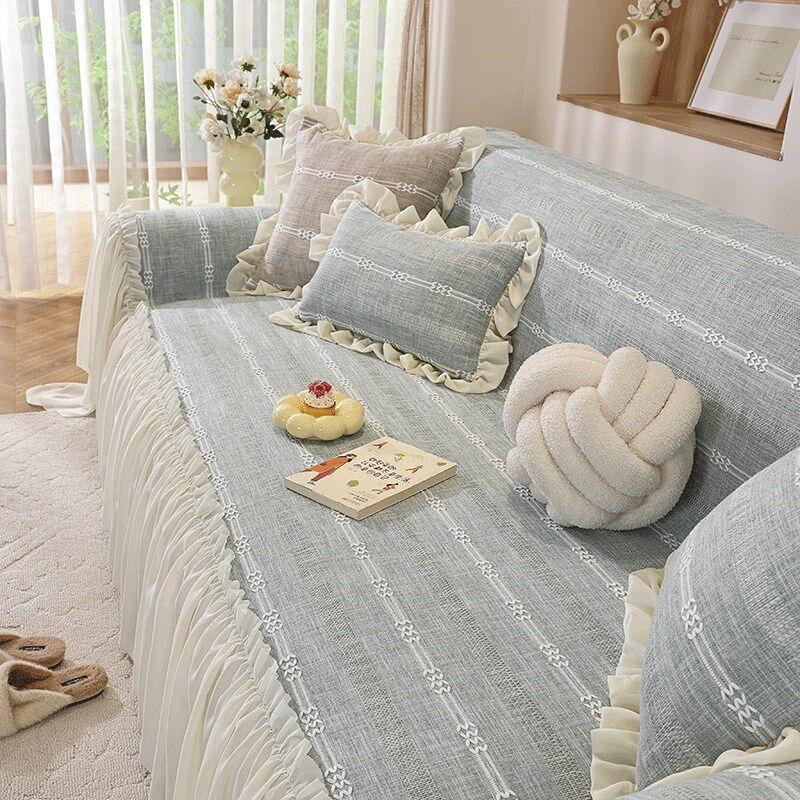 奶油风沙发盖布2025新款四季通用沙发巾全盖套罩固定防滑沙发垫布