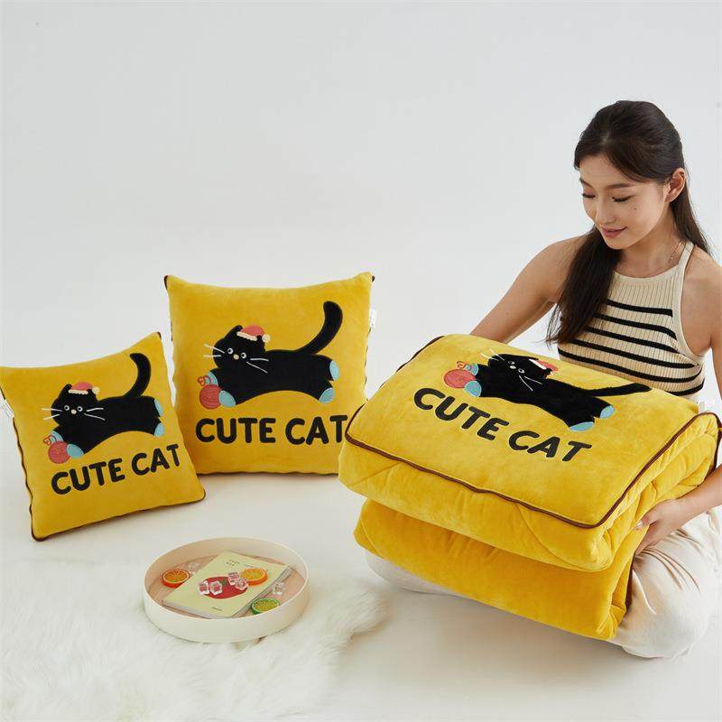 抱枕被子两用加厚办公室折叠午睡枕头毯子二合一沙发汽车靠枕车载,居家布艺,抱枕被,淘宝优惠券,粉丝福利购,淘宝优惠卷