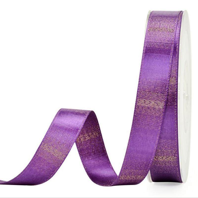 28994横纹渐变色金纬缎带 服装彩带辅料丝带